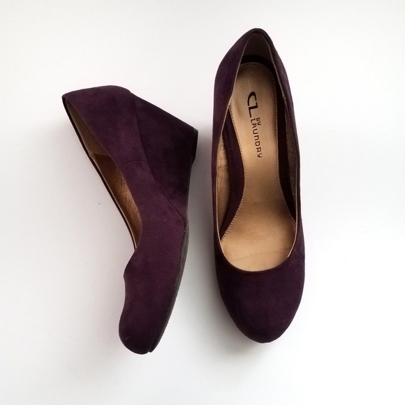 CL by Laundry Shoes - CL by Laundry Purple Suede Heels